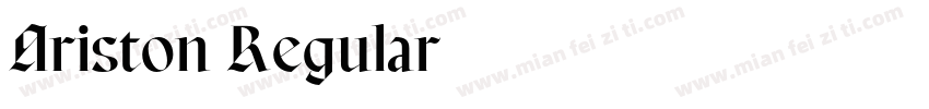 Ariston Regular字体转换